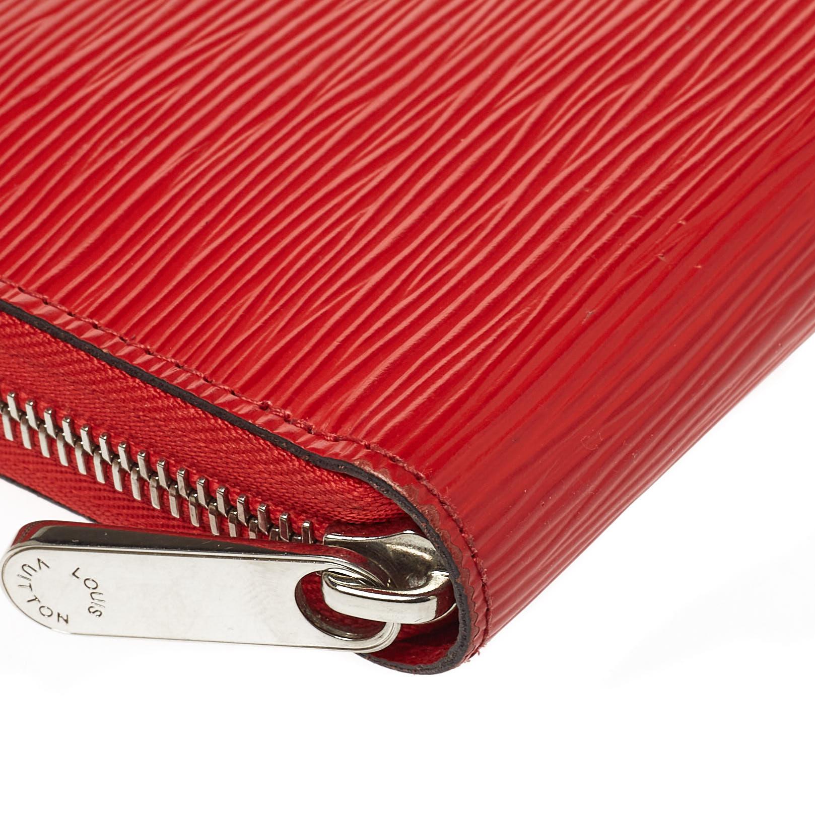 Louis Vuitton Coquelicot Epi Leather Zippy Wallet 3