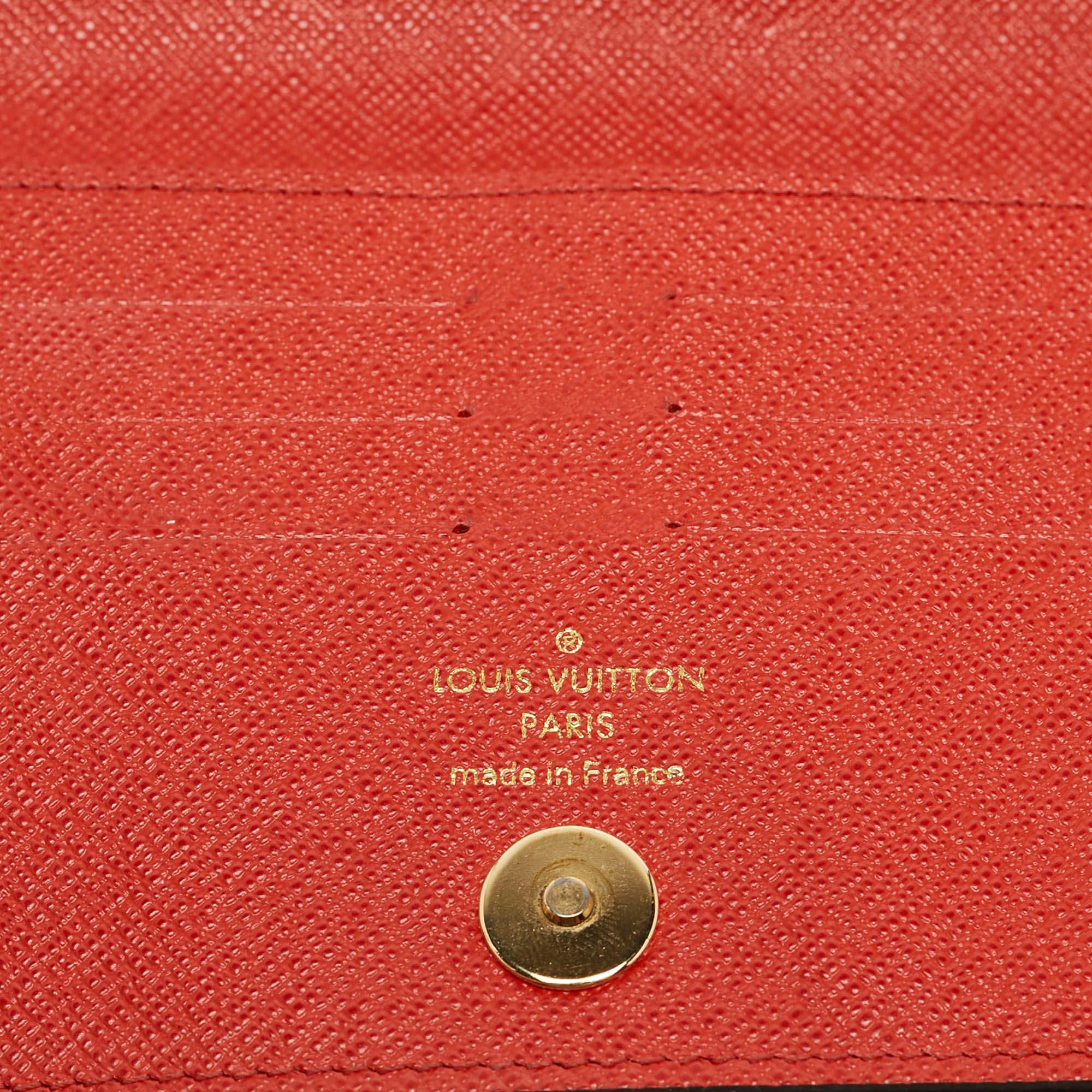 Louis Vuitton Coquelicot Monogram Canvas Adele Wallet For Sale 3