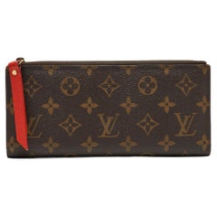Louis Vuitton Coquelicot Monogramm Canvas Adele Brieftasche aus Segeltuch