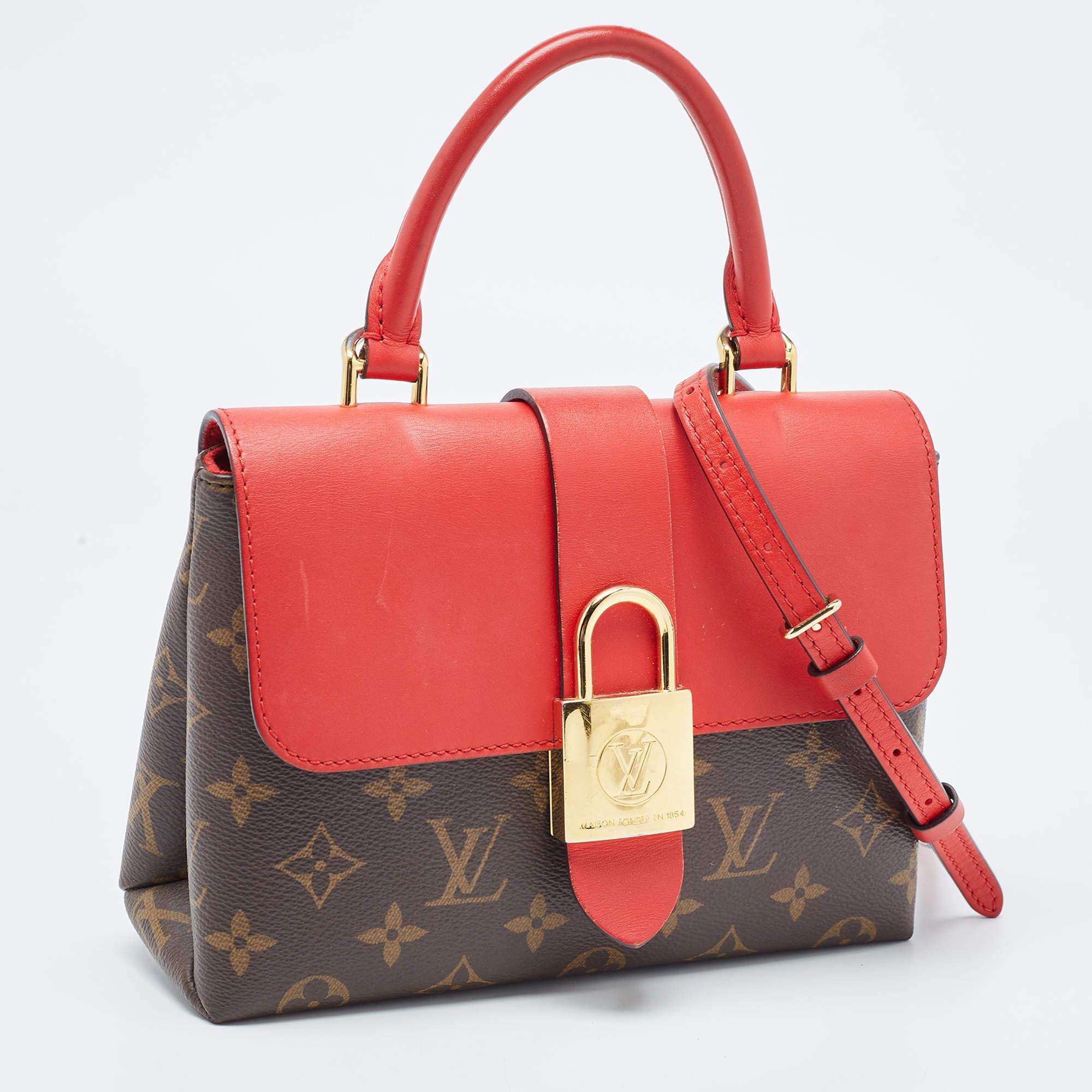 Louis Vuitton Coquelicot Monogram Canvas Locky BB Bag In Good Condition In Dubai, Al Qouz 2