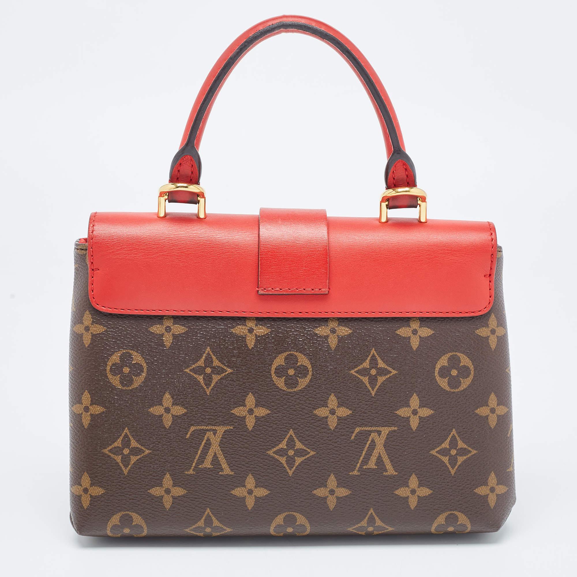 Women's Louis Vuitton Coquelicot Monogram Canvas Locky BB Bag