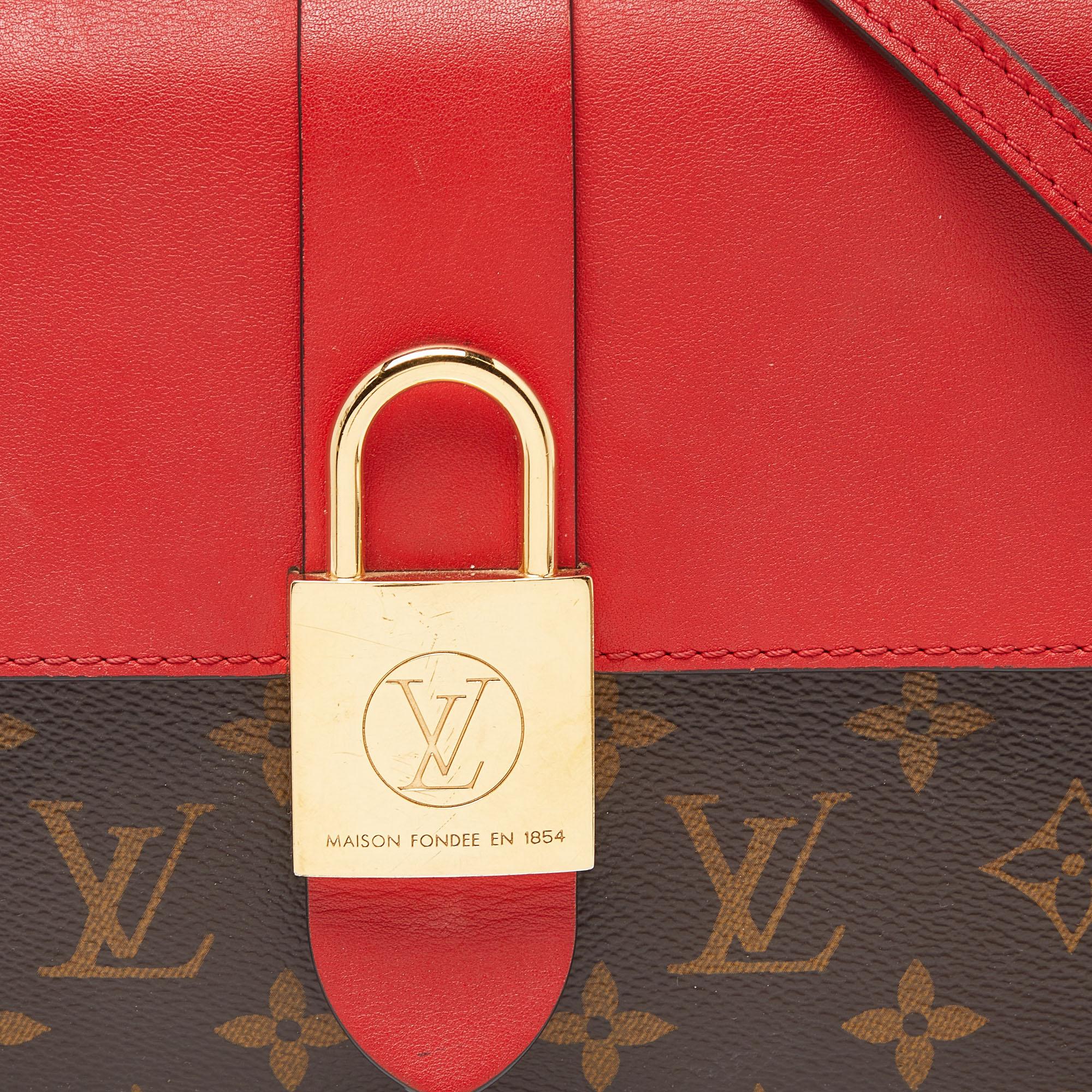  Louis Vuitton Coquelicot Monogram Canvas Locky BB Bag Pour femmes 