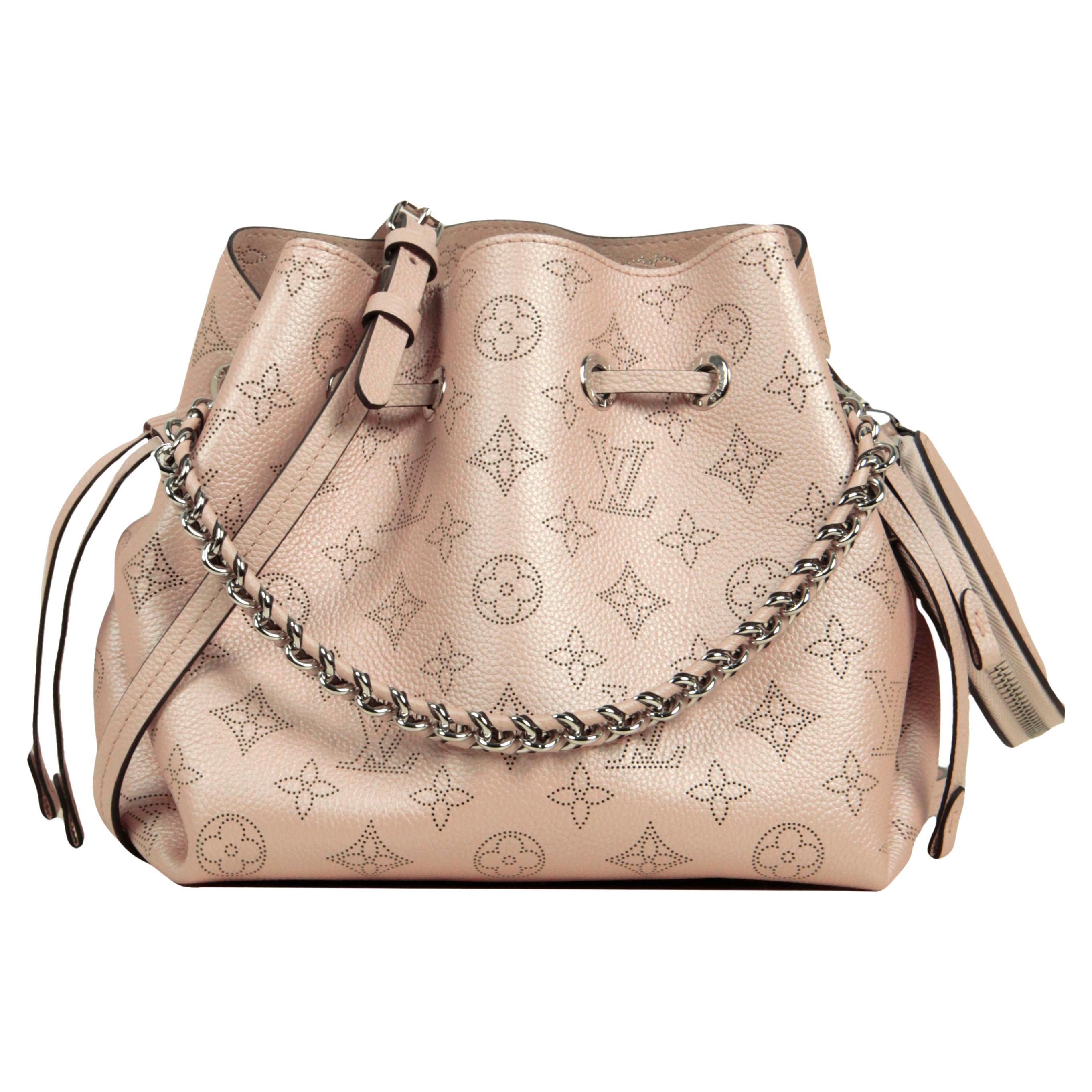 Louis Vuitton Coquille Mahina Monogram Bella Drawstring Bucket Crossbody Bag  For Sale at 1stDibs