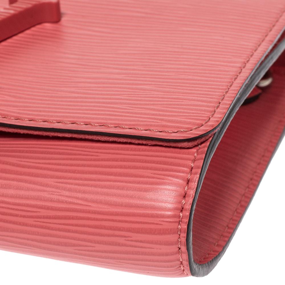 Louis Vuitton Coral Epi Leather Louise PM Bag In Good Condition In Dubai, Al Qouz 2