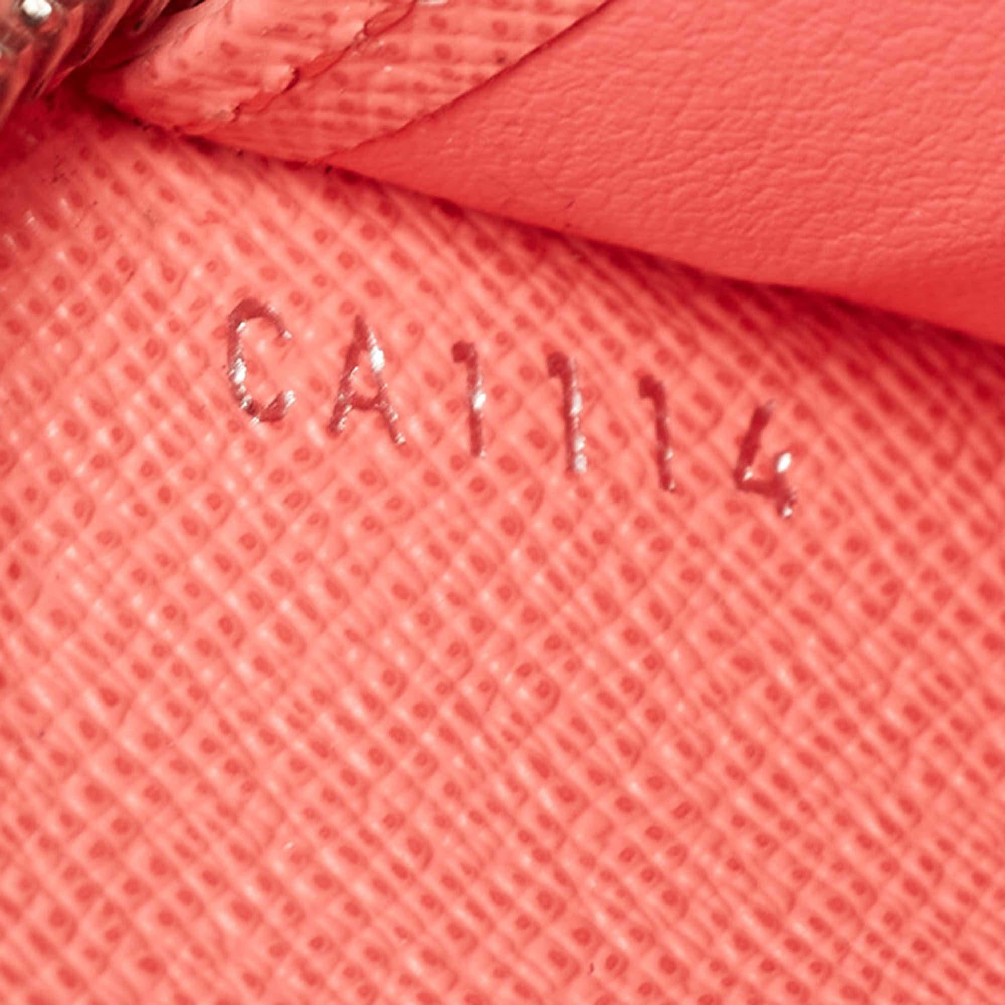 Louis Vuitton Coral Epi Leather Zippy Wallet For Sale 1