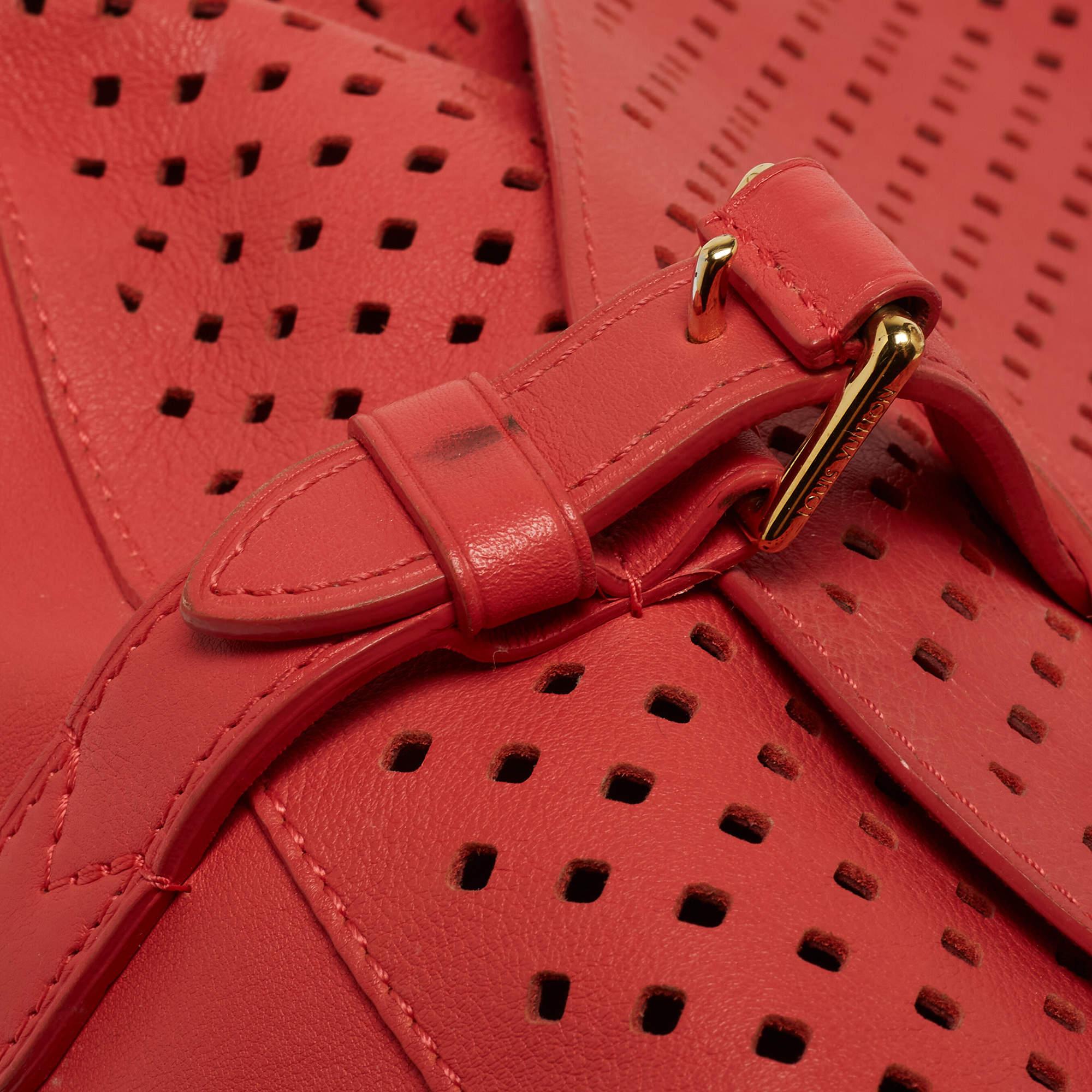 Louis Vuitton Coral Perforated Leather Limited Edition Saumur Bag 6