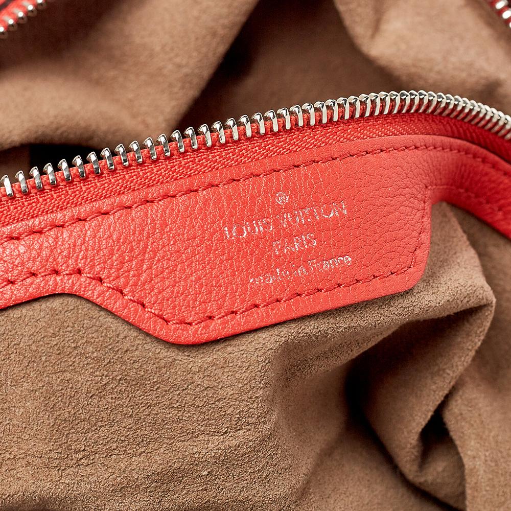 Louis Vuitton Corall Monogram Mahina Leather Selene MM Bag 5