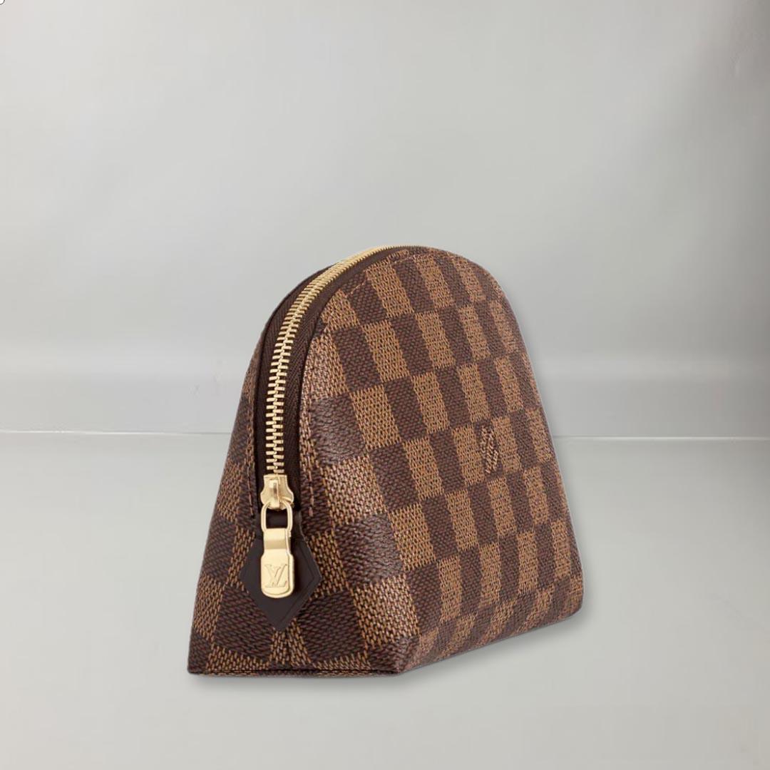 Louis Vuitton Cosmetic Pouch Damier Ebene Canvas In New Condition For Sale In Nicosia, CY