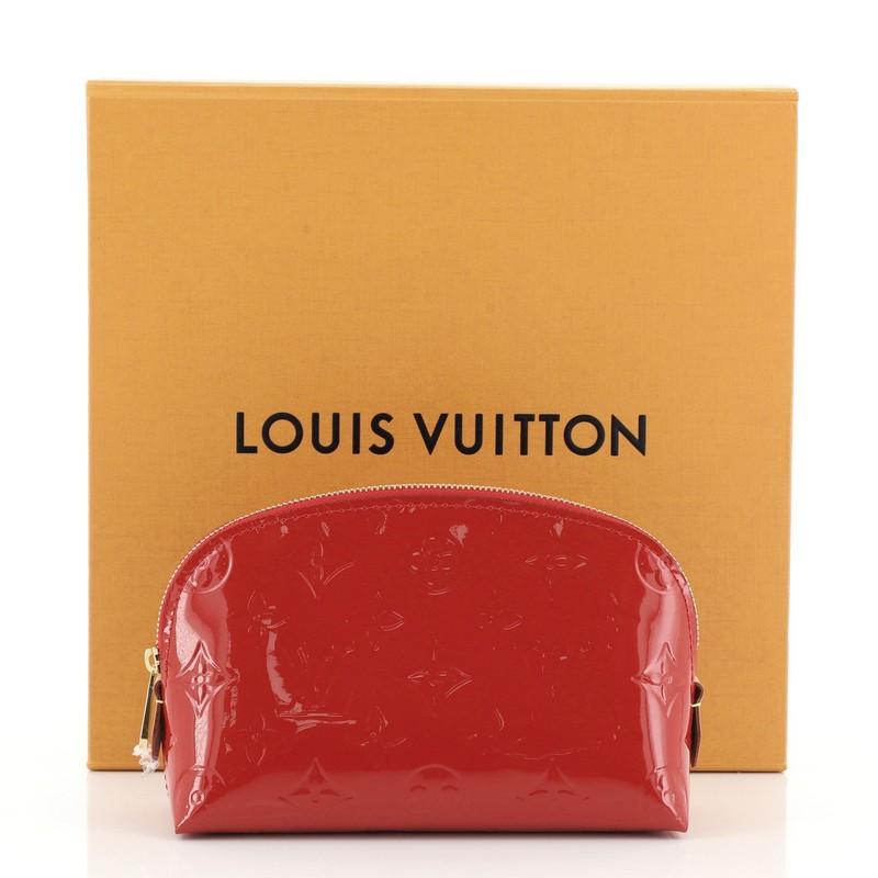 Louis Vuitton Authentic Monogram VERNIS Trousse Cosmetic MM POUCH