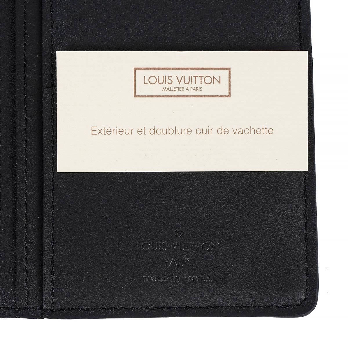 LOUIS VUITTON Cosmos black Damier Infini leather BRAZZA Wallet For Sale 1