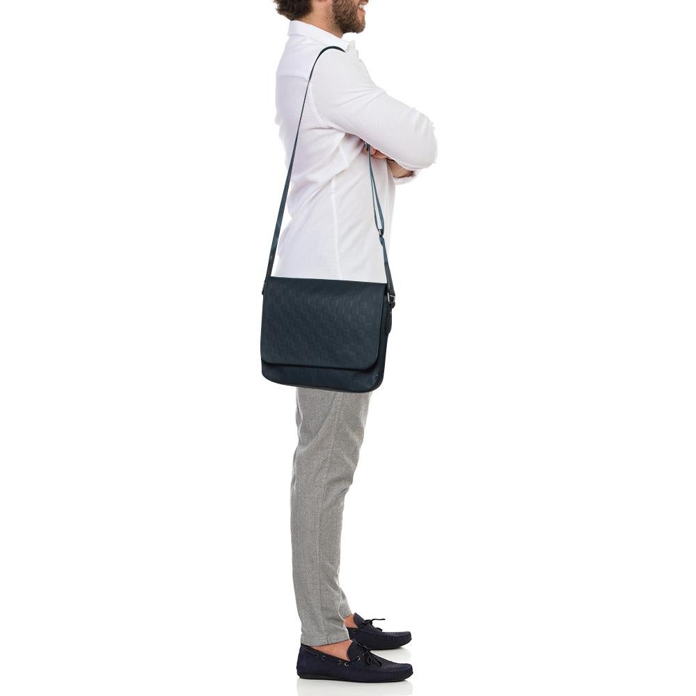 Nero Borsa Louis Vuitton Cosmos Damier Infini in pelle District PM