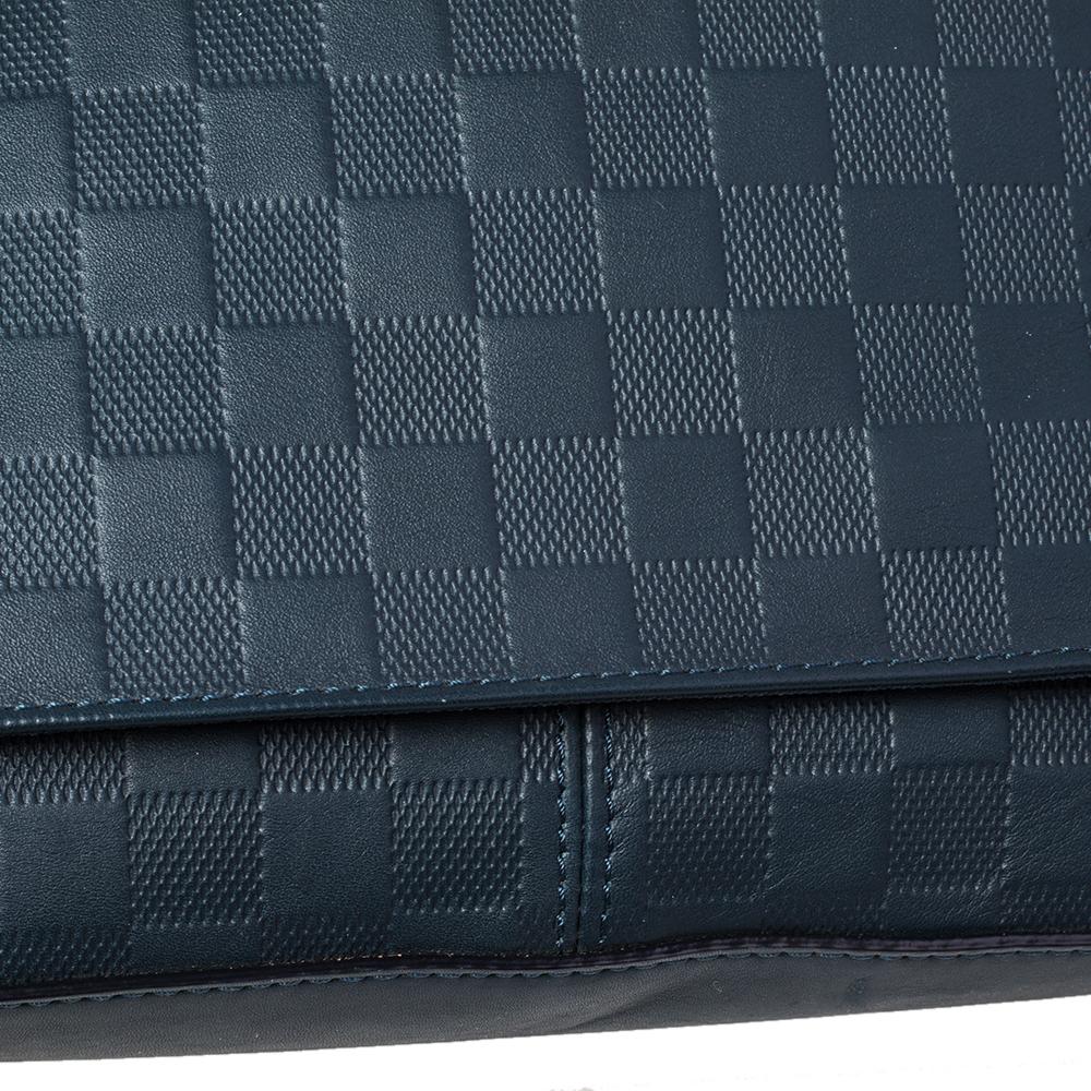 Black Louis Vuitton Cosmos Damier Infini Leather District PM Bag