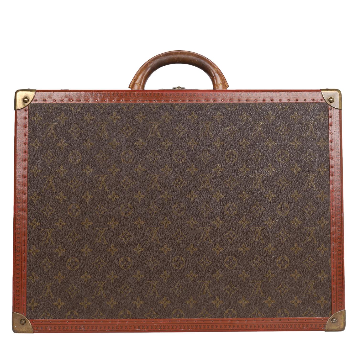 LOUIS VUITTON Cotteville Monogram Hard Case Trunk Brown im Angebot 5