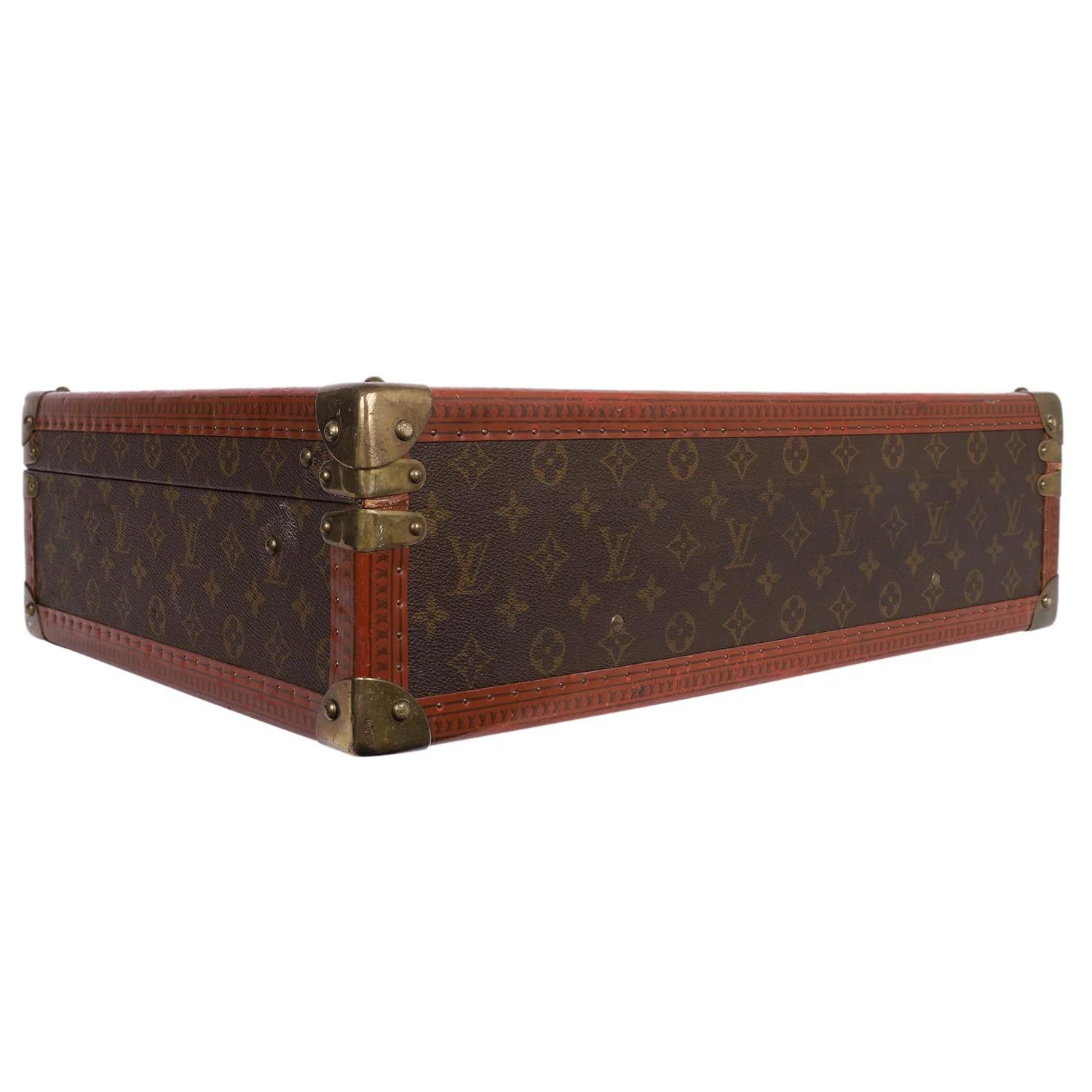 LOUIS VUITTON Cotteville Monogram Hard Case Trunk Brown im Angebot 1