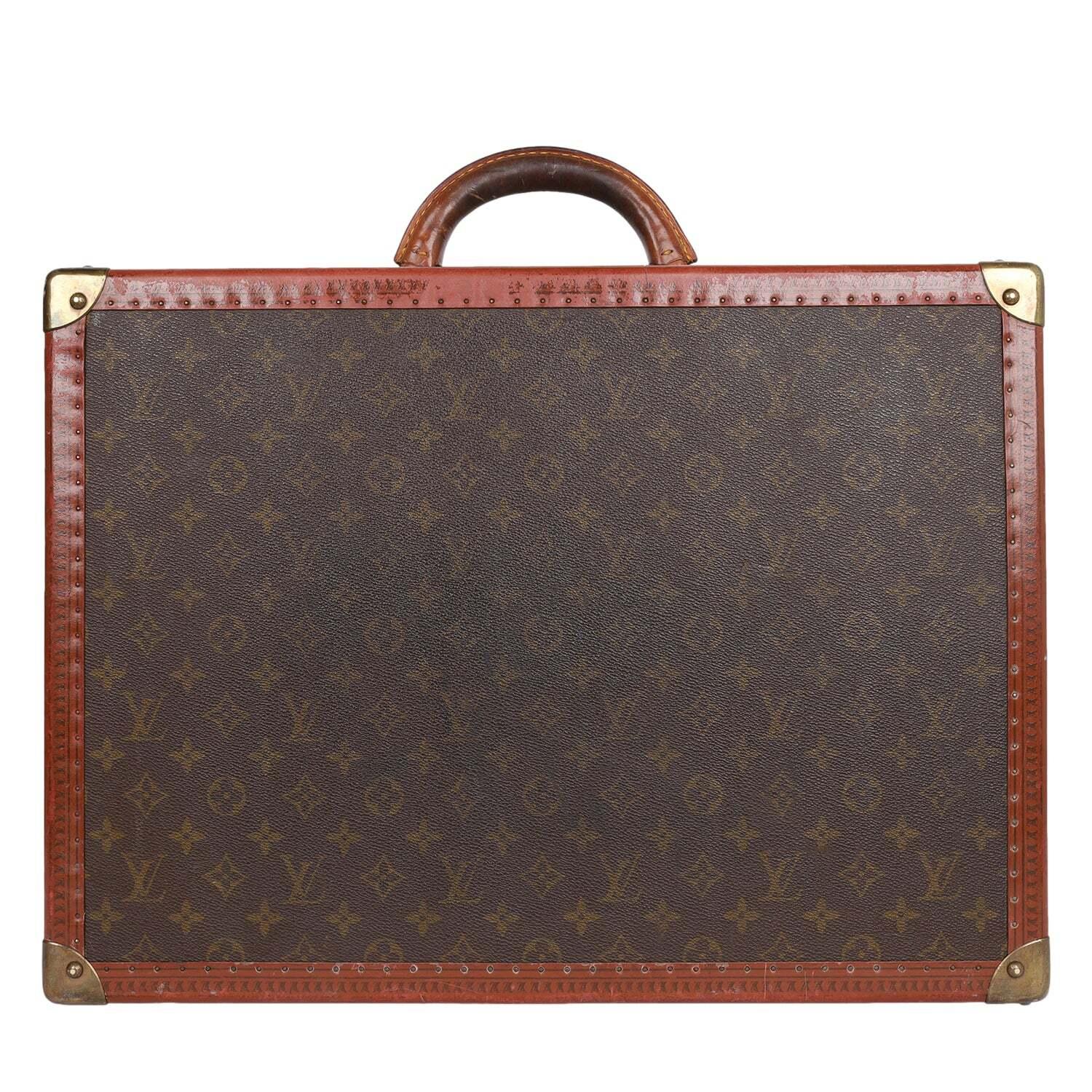 LOUIS VUITTON Cotteville Monogram Hard Case Trunk Brown im Angebot 2