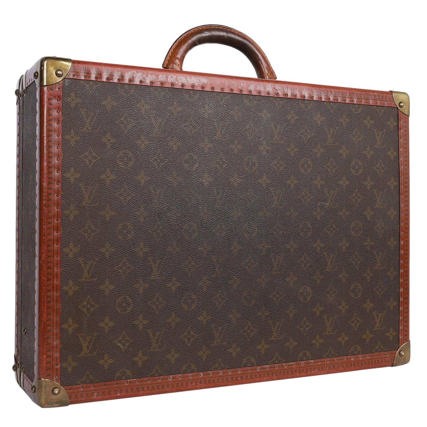 LOUIS VUITTON Cotteville Monogram Hard Case Trunk Brown im Angebot 4