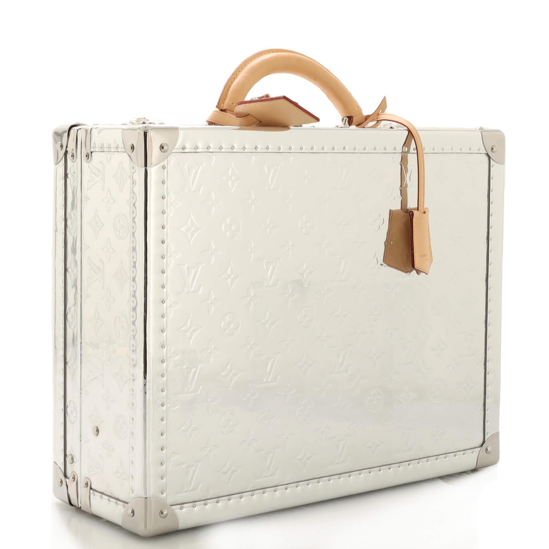 Louis Vuitton Cotteville Monogram Mirror Coated Canvas 40 In Good Condition In NY, NY