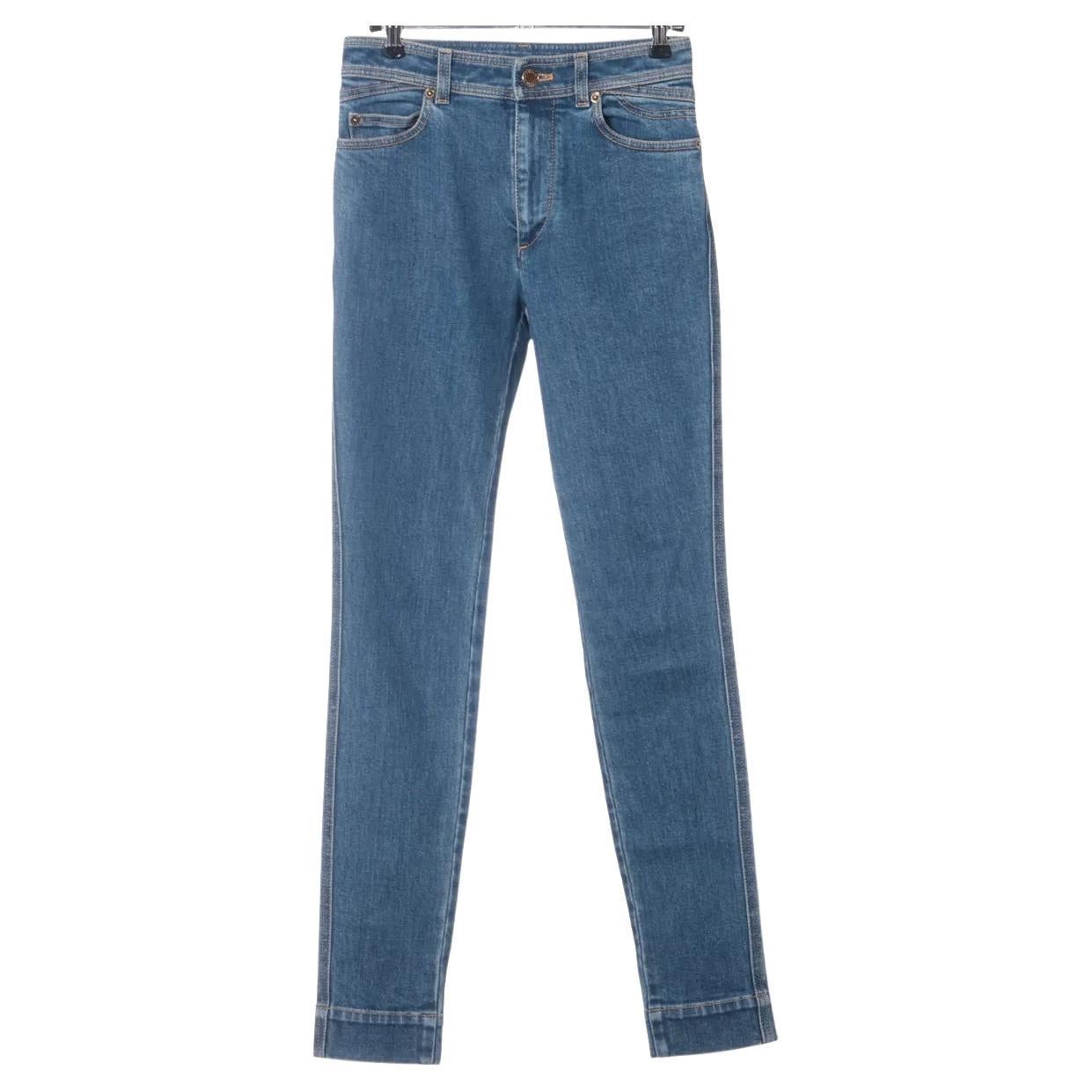 Louis Vuitton - Pantalon en denim de coton - Bleu