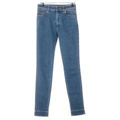 Louis Vuitton - Pantalone in cotone e denim blu