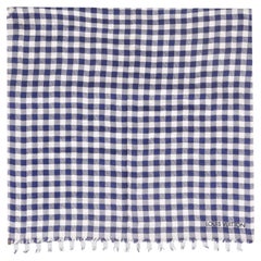 Louis Vuitton Cotton Gingham Check Shawl Scarf