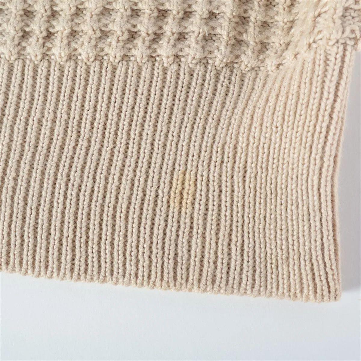 Maglione in maglia di cotone Louis Vuitton Beige in vendita 7