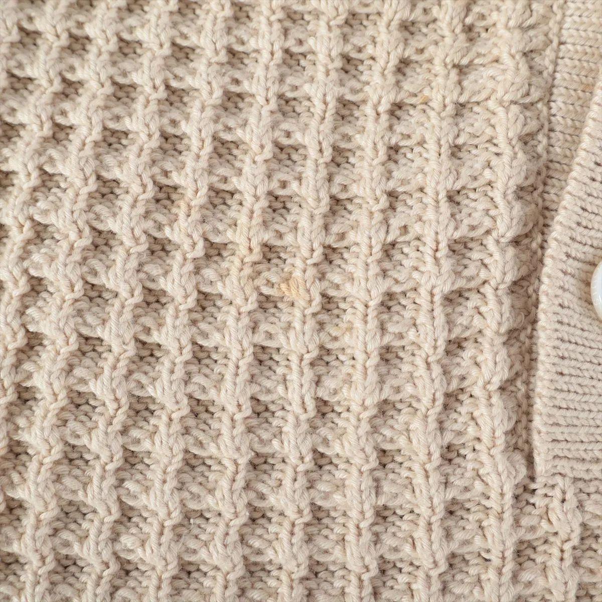 Maglione in maglia di cotone Louis Vuitton Beige in vendita 10