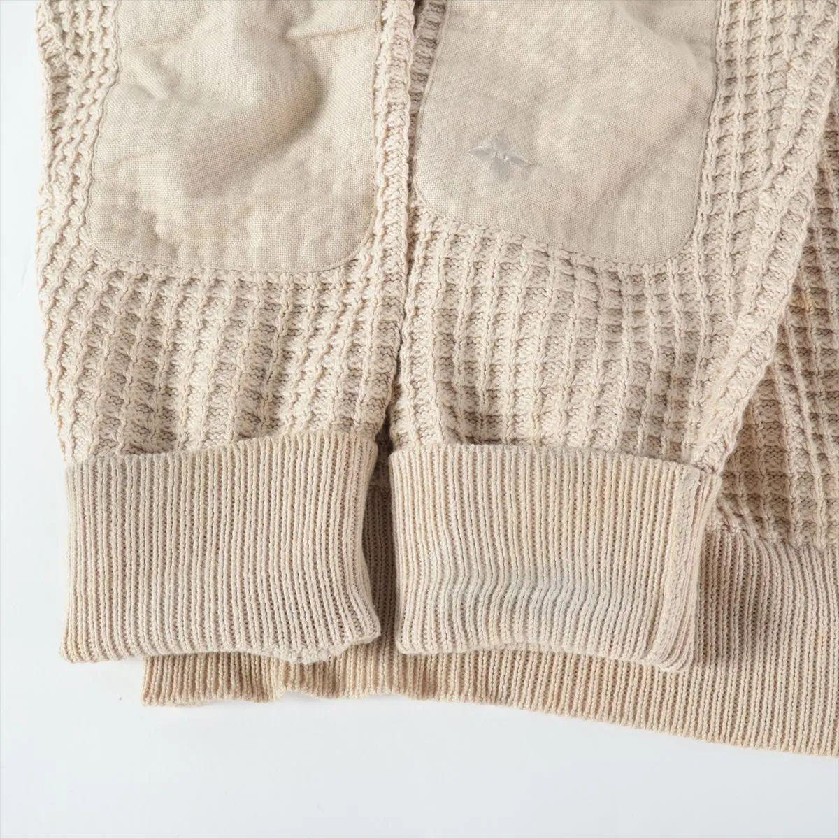 Maglione in maglia di cotone Louis Vuitton Beige in vendita 11