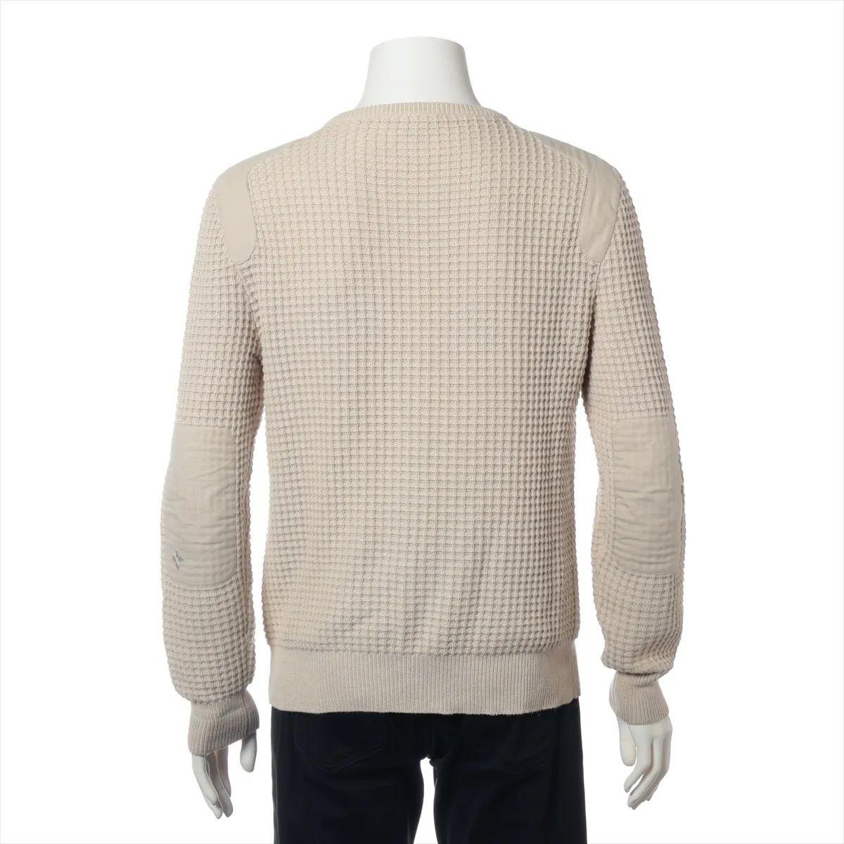 Maglione in maglia di cotone Louis Vuitton Beige In condizioni buone in vendita a Humacao, PR