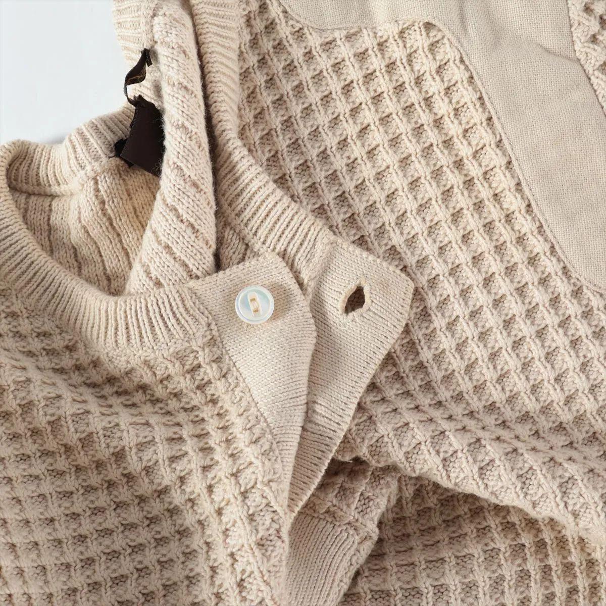 Donna Maglione in maglia di cotone Louis Vuitton Beige in vendita