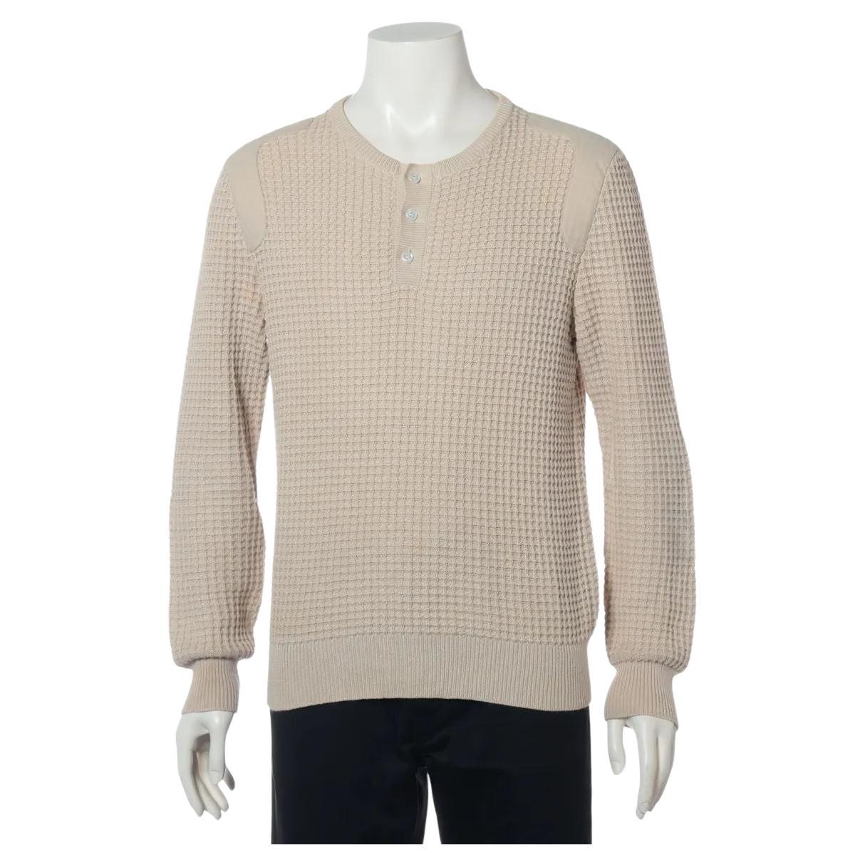 Maglione in maglia di cotone Louis Vuitton Beige