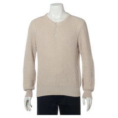 Maglione in maglia di cotone Louis Vuitton Beige