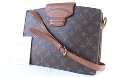 Louis Vuitton Courcelles Monogram 9lz0625 Brown Coated Canvas Shoulder Bag