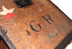 Louis Vuitton Courier Trunk with GR Initials, circa 1920s