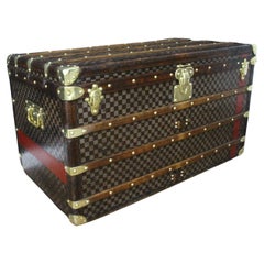 Malle de voyageur Louis Vuitton en toile Damier 100 cm