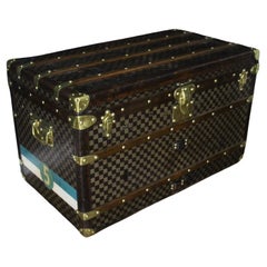 Baule Courrier Louis Vuitton in tela Damier 90 cm, Baule a vapore Louis Vuitton