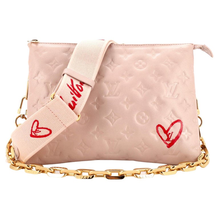 Louis Vuitton Pochette Handbag, Limited Edition in Pink Monogram