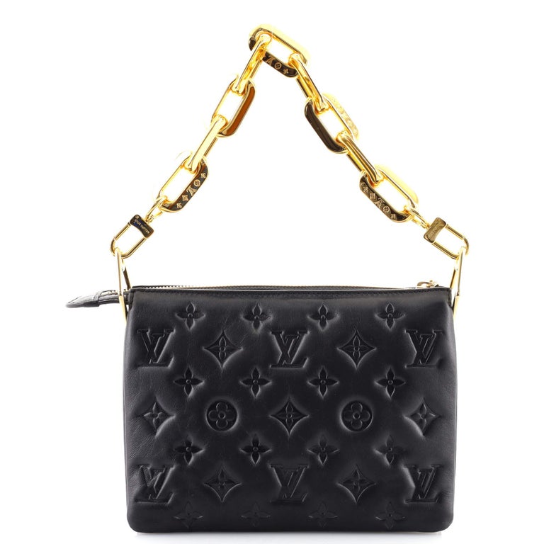 Louis Vuitton Coussin Bag Monogram Embossed Lambskin BB at 1stDibs  louis  vuitton crossbody bag black, black embossed lv bag, black lv embossed bag
