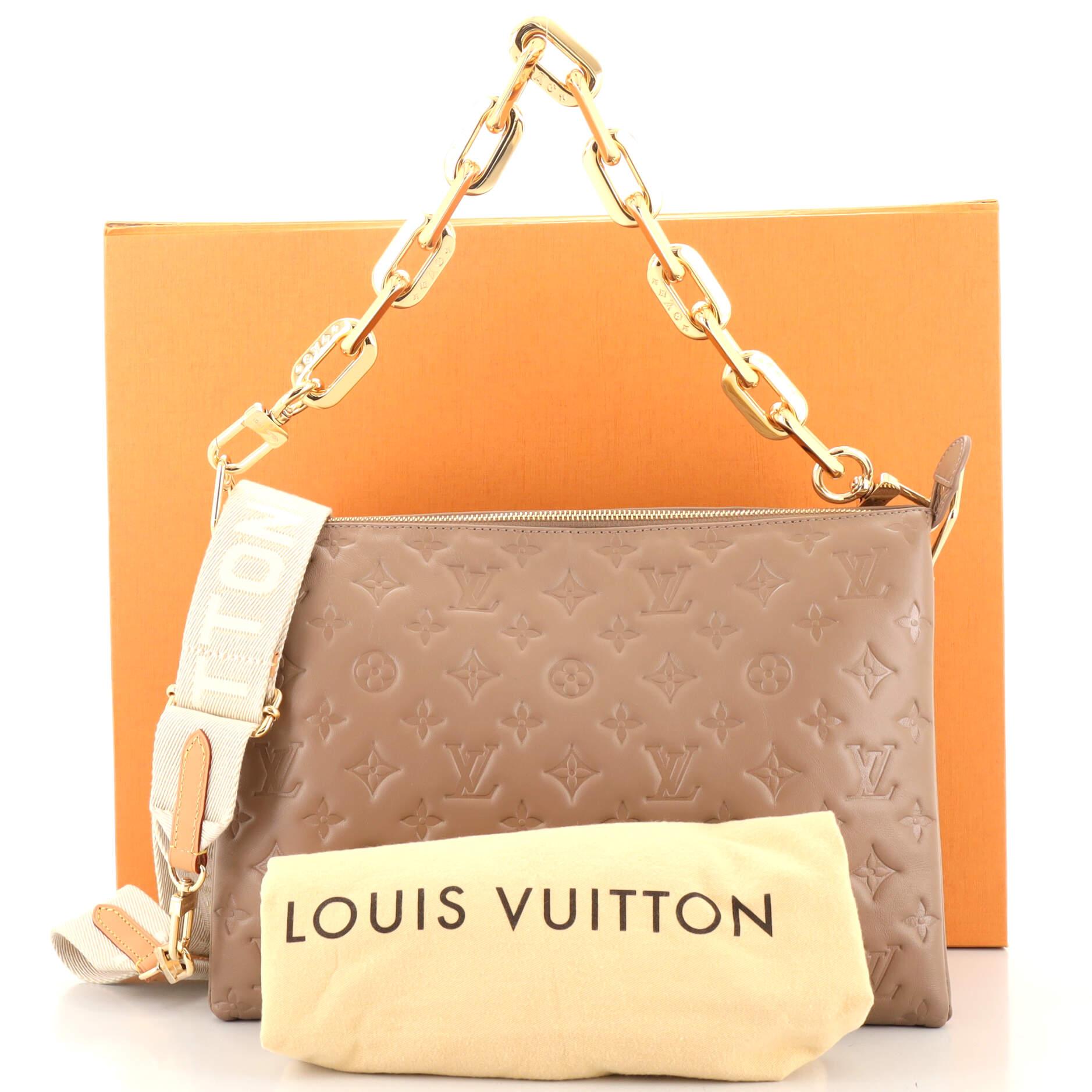 Louis Vuitton LV Women Coussin PM Handbag Black Monogram Embossed Puffy  Lambskin - LULUX