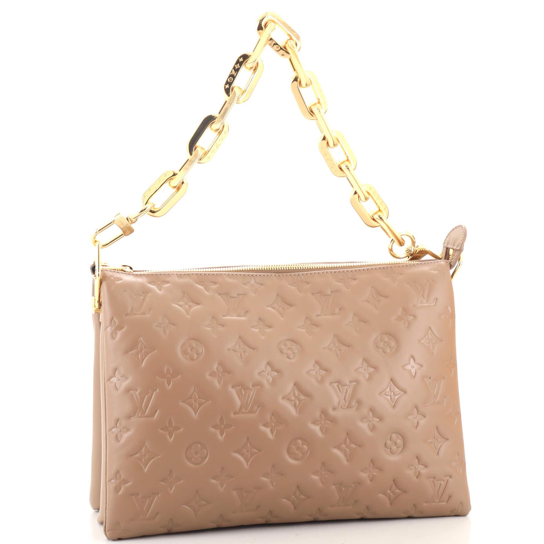 Louis Vuitton Coussin Bag Monogram Embossed Lambskin MM In Good Condition In NY, NY