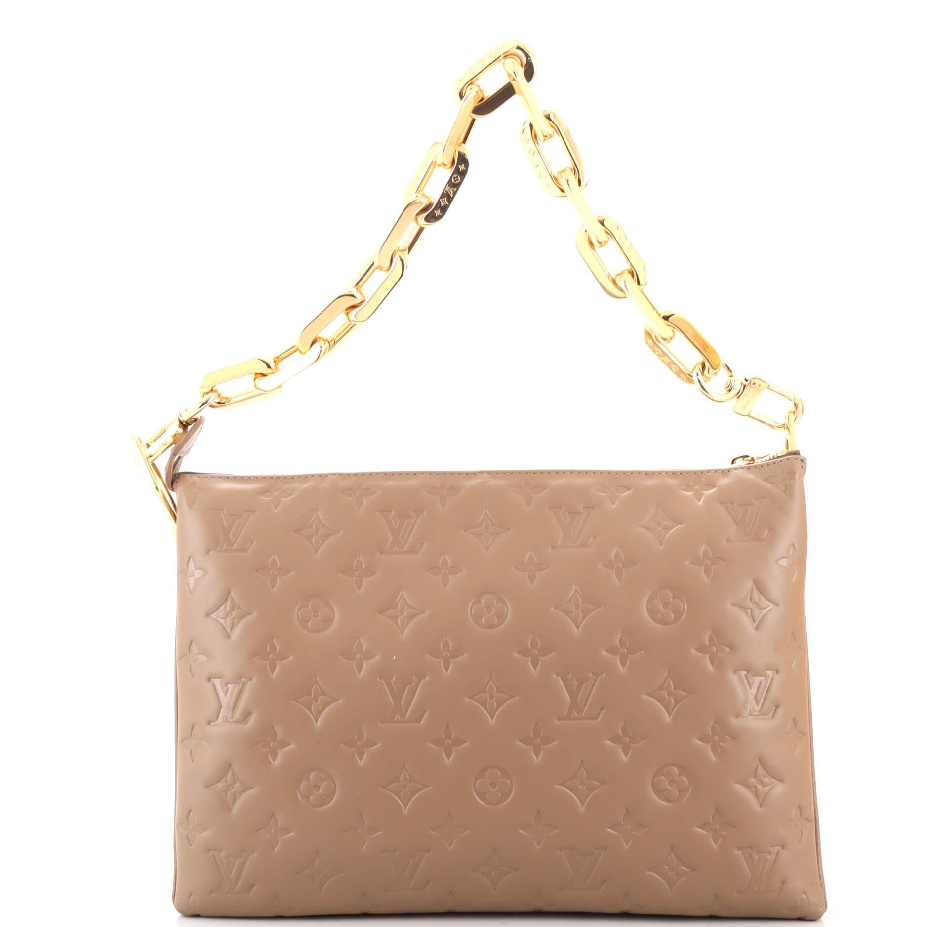 Women's or Men's Louis Vuitton Coussin Bag Monogram Embossed Lambskin MM