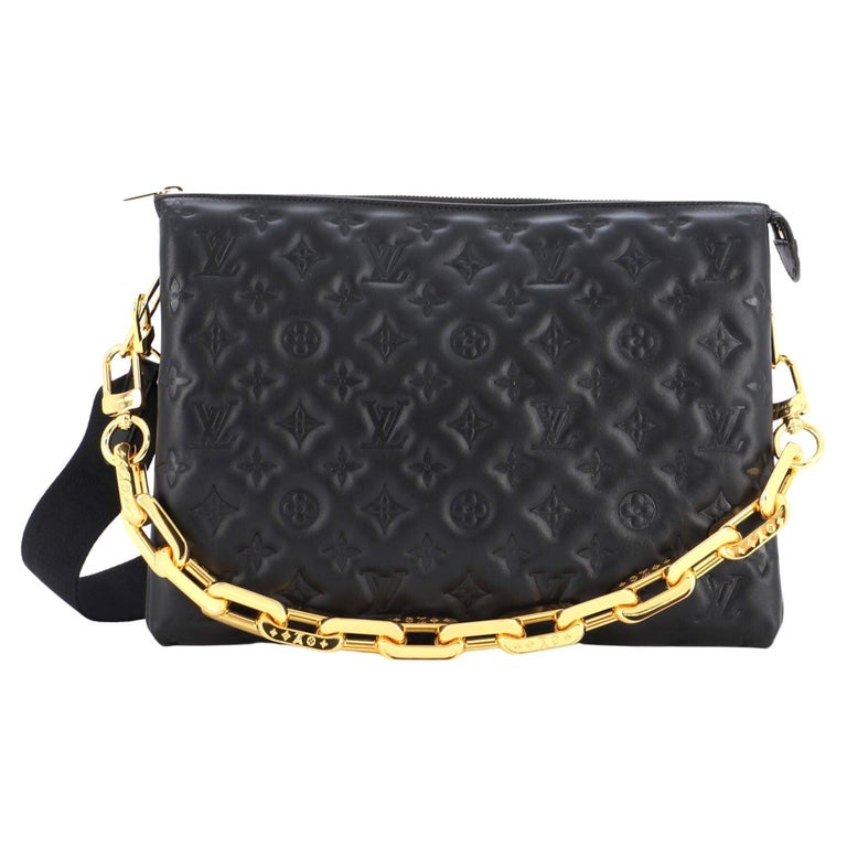 Louis Vuitton Coussin Bag Monogram Embossed Lambskin MM For Sale