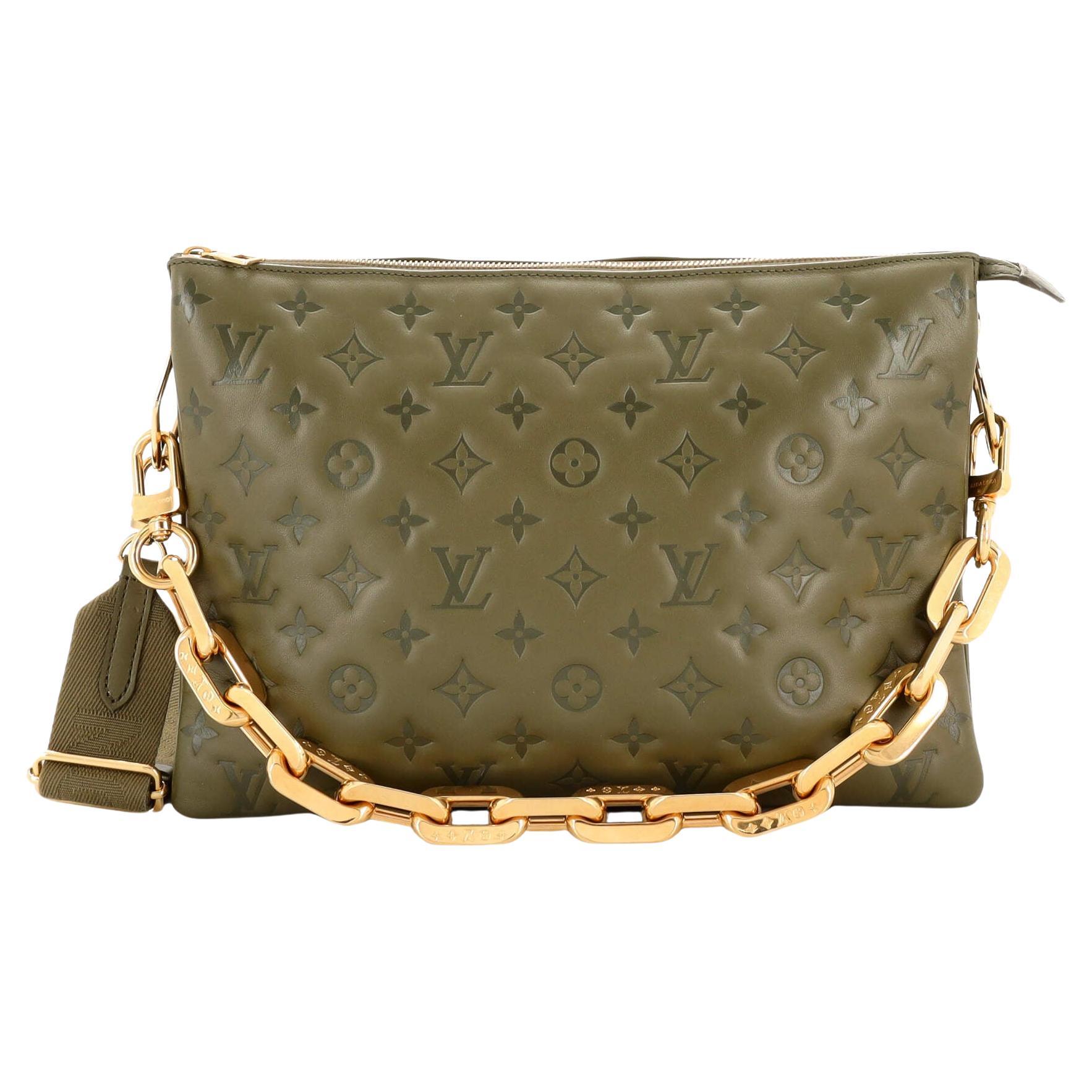 Louis Vuitton Coussin Bag Limited Edition H27 Bicolor Monogram Embossed  Lambskin at 1stDibs