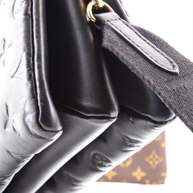 Louis Vuitton Coussin Bag Monogram Embossed Lambskin PM Black 2191281