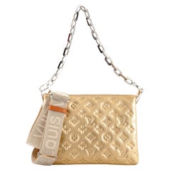 Louis Vuitton Coussin Bag Limited Edition H27 Bicolor Monogram Embossed  Lambskin at 1stDibs