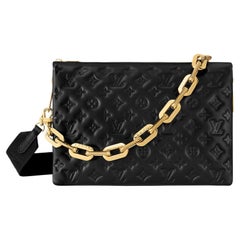 Louis Vuitton Coussin MM Bag Black Quilted Lambskin