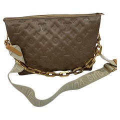 Louis Vuitton Coussin MM Taupe Handbag New
