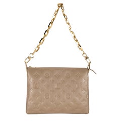 Louis Vuitton Coussin PM Taupe in Leather with Gold-tone - US