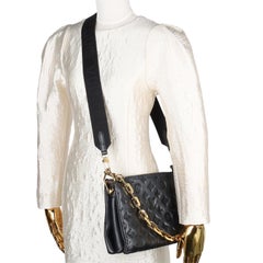 Louis Vuitton Coussin PM Black Lambskin Leather Crossbody Bag