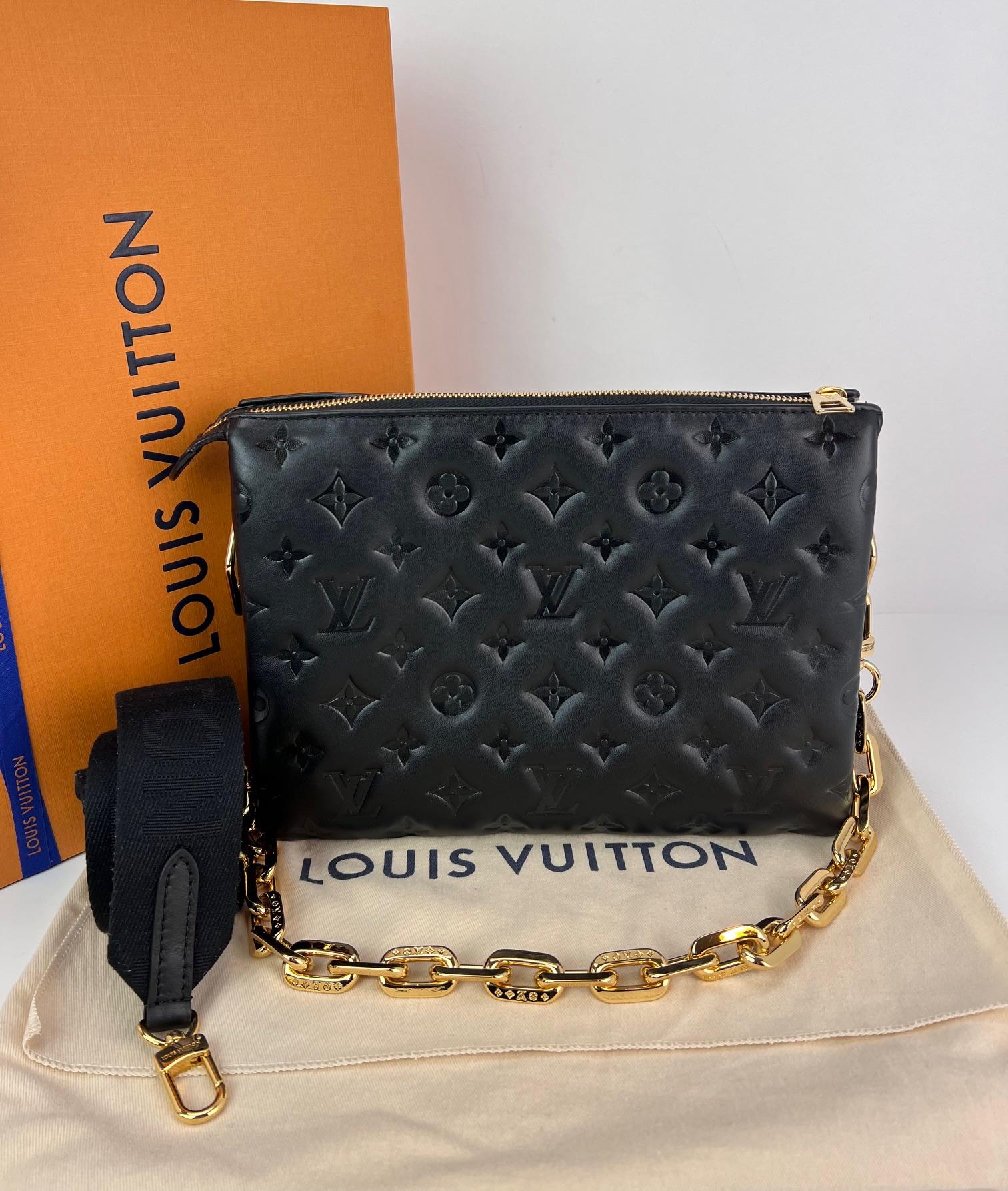 Louis Vuitton Coussin PM Black Lambskin Leather Shoulder Crossbody Bag 11