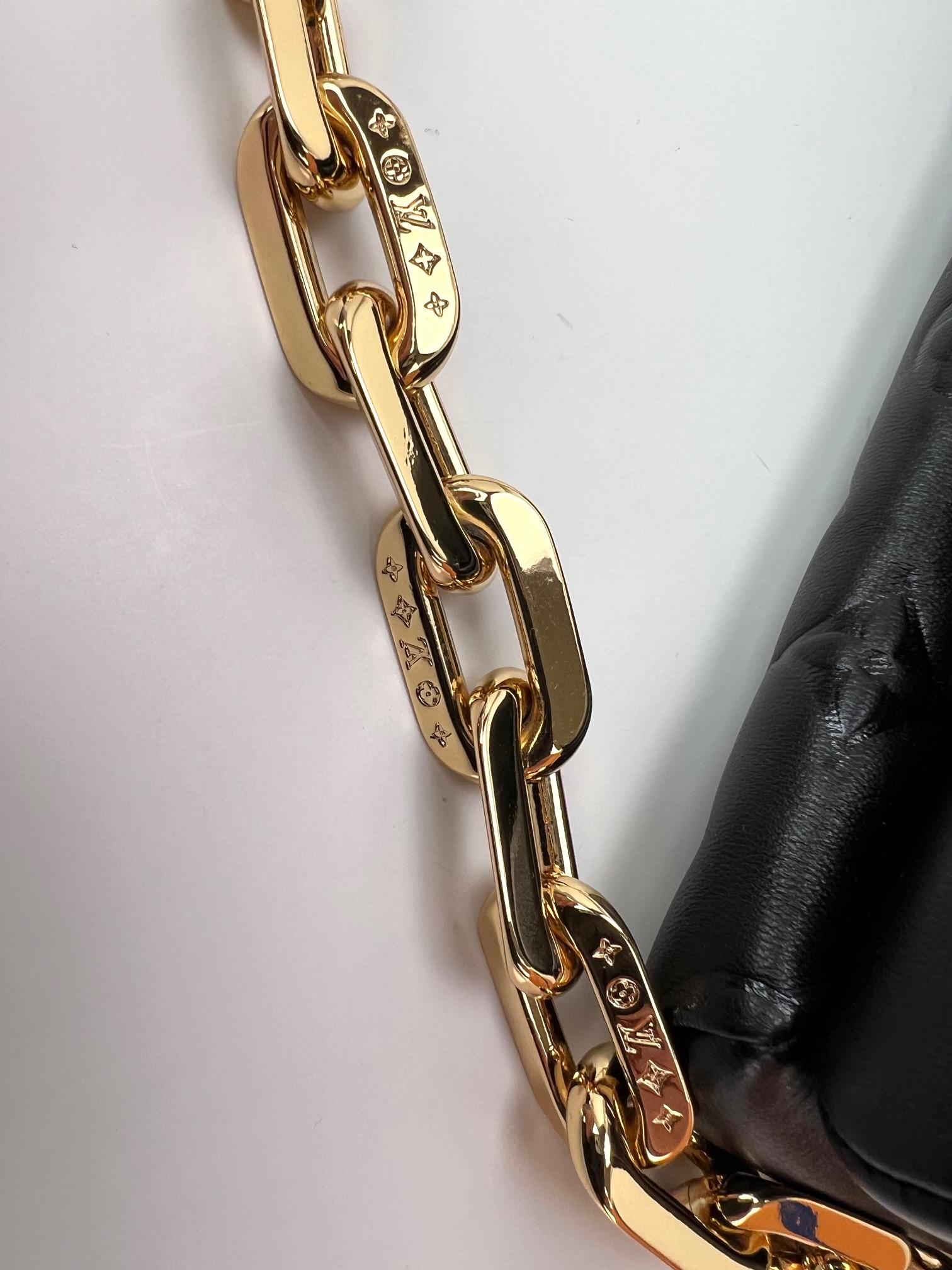 Louis Vuitton Coussin PM Black Lambskin Leather Shoulder Crossbody Bag 2